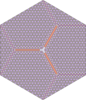 The RBWR-Th multi-assembly unit cell has been simulated with MocDown.